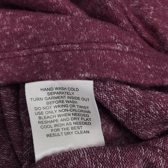 Womens Juniors XL Hoodie Sweatshirt Pullover Purple Soft Stretchy Long Sleeve - Picture 4 of 8